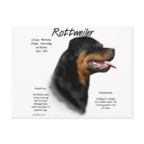 Rottweiler History Design Postcard