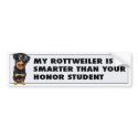 Rottweiler Honor bumpersticker