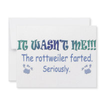 Rottweiler Personalized Invitations