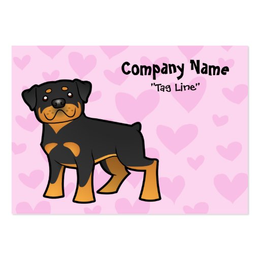 Rottweiler Love Business Card (front side)