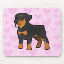 Rottweiler Love Mouse Pads