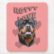 Rottweiler Love mousepads