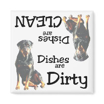 Rottweiler Lovers Dishwasher Magnet by malibuitalian Rottweiler Lovers Dishwasher Magnet