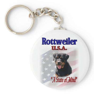Rottweiler Lovers Gifts Keychain