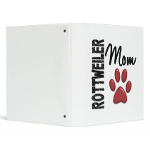 Rottweiler Mom 2 Vinyl Binders