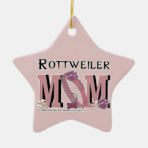 Rottweiler MOM Ornament