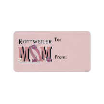 Rottweiler MOM Personalized Address Label