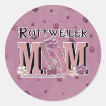 Rottweiler MOM Stickers