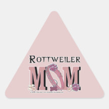Rottweiler MOM Triangle Sticker