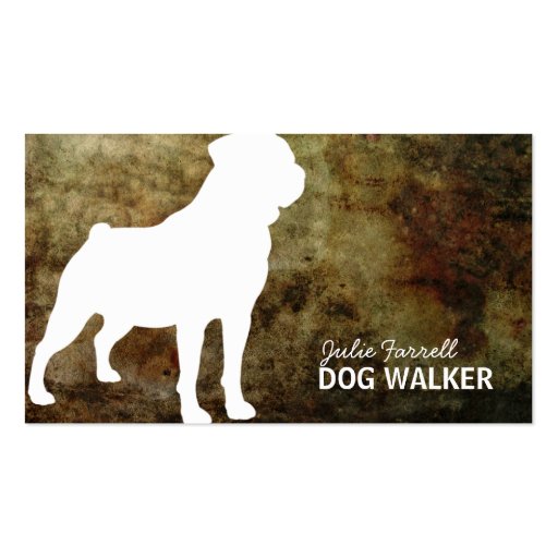 Rottweiler Pet Realated Business Card Templates (front side)