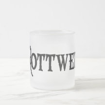 Rottweiler (pirate style w/ pawprint) coffee mug