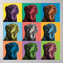 Rottweiler Pop-Art Poster