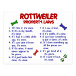 ROTTWEILER Property Laws 2 Postcard