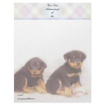 Rottweiler Puppies letterhead