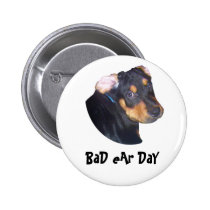 animal, lover, rottweiler, puppy, bad, ear, day, photography, photo, manipulation, graphics, art, computer, people, places, images, landscape, waterfall, waterfalls, image, place, digital, effects, forests, trees, water, rocks, eye, eyes, dog, dogs, puppies, just funny, Button with custom graphic design