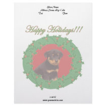 Rottweiler puppy letterhead template