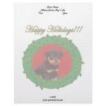 Rottweiler puppy letterhead template