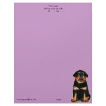 Rottweiler Puppy letterhead