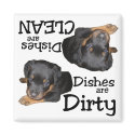 Rottweiler Puppy Lovers Dishwasher Magnet by malibuitalian Rottweiler Puppy Lovers Dishwasher Magnet