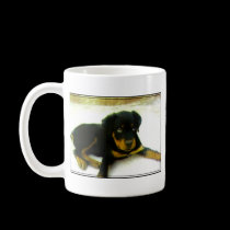 Rottweiler puppy mug mugs