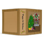 Rottweiler Puppy's 1st Christmas Scrapbook Binder