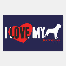 Rottweiler Rectangle Sticker
