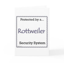 Rottweiler Security System Cards