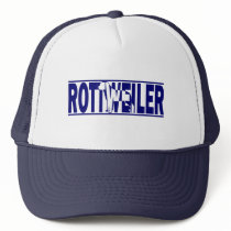 Rottweiler Silhouette hats
