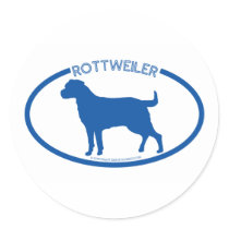 Rottweiler Silhouette Sticker