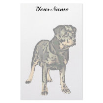 Rottweiler Stationary Customized Stationery
