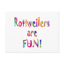 Rottweilers are Fun postcards