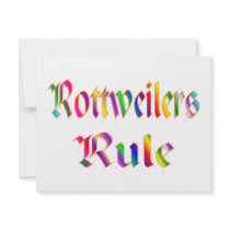 Rottweilers Rule invitations