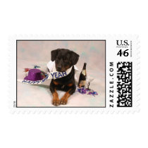 rottweiller new year's stamp