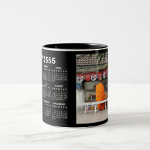 Rotura del helado calendario de 2012/2555 budistas tazas