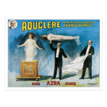 Rouclere ~ Transformist Magician Vintage Magic Act Postcards
