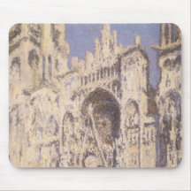 Rouen Cathedral, Full Sunlight by Claude Monet Mousepad