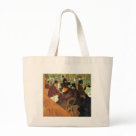 jumbotote - This is a reproduction of the famous painting "At the   Rouge,"  painted 1892/1895 by the French art master, Henri de Toulouse-Lautrec.  Henri de Toulouse-Lautrec was a famous Post-Impressionist painter, lithographer, and illustrator, who documented the Bohemian night life of the Montmartre section of Paris, focussing on the   Rouge and other dance halls, along with the theatre and the circus.  "At the   Rouge" is a wonderful example of his work.