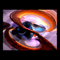 Rough Around the Edges Abstract Poster posters