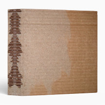 Rough Cardboard Print 3 Ring Binders
