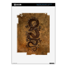 Rough Chinese Dragon Decals For iPad 3