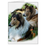 Rough Collie Art Gifts Card