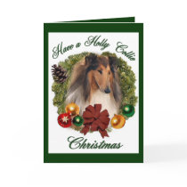Rough Collie Christmas Gifts Greeting Cards