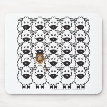 Rough Collie in the Sheep Mouse Pads