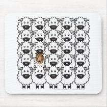 Rough Collie in the Sheep mousepads