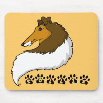 Rough Collie Mousepad