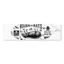 Rough On Rats Bumper Stickers