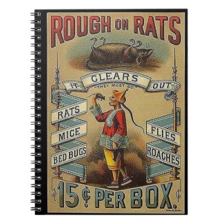 rough on rats spiral note book
