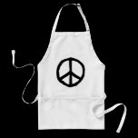 Rough Peace Symbol aprons
