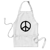 Rough Peace Symbol aprons by artberry Rough Peace Symbol aprons