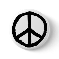 Rough Peace Symbol buttons